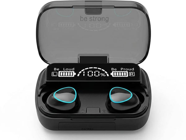 🎧🖤 M10 Earbuds – Premium Black Wireless Earbuds
