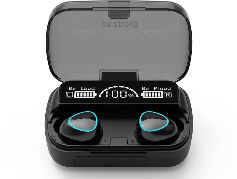 🎧🖤 M10 Earbuds – Premium Black Wireless Earbuds