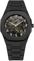 ⌚🖤 Luxury Black Arabic Dial Watch – Royal Style for Trendsetters ✨