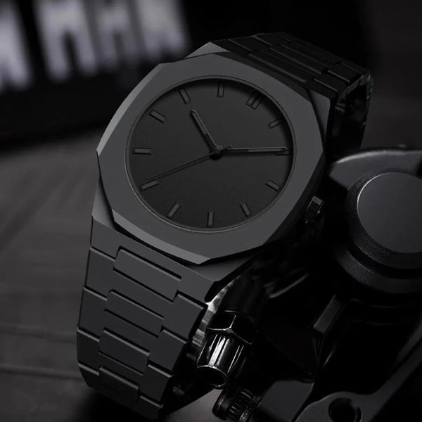 ⌚🖤 Luxury Black Arabic Dial Watch – Royal Style for Trendsetters ✨