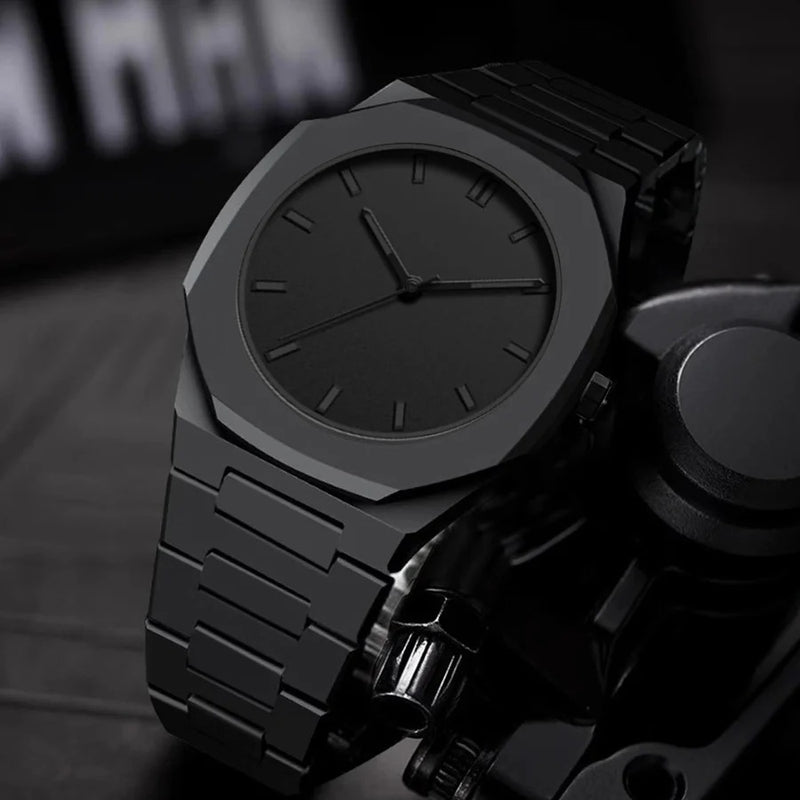 ⌚🖤 Luxury Black Arabic Dial Watch – Royal Style for Trendsetters ✨