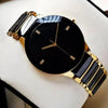 ⌚🖤 Men’s Luxury Black Quartz Watch – Elegant & Modern Style ✨
