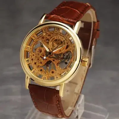 ⌚👑 Luxury Golden Skeleton Watch – Classic Royal Style for Men ✨