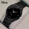 ⌚🖤 Men’s Luxury Black Quartz Watch – Elegant & Modern Style ✨