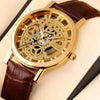 ⌚👑 Luxury Golden Skeleton Watch – Classic Royal Style for Men ✨